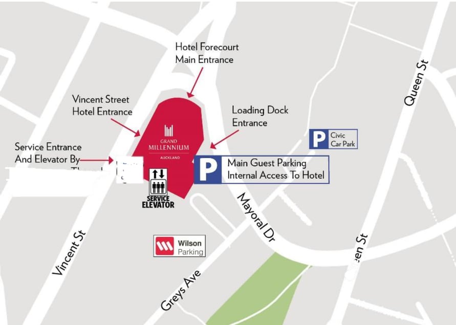 Grand Millenium Hotel Map